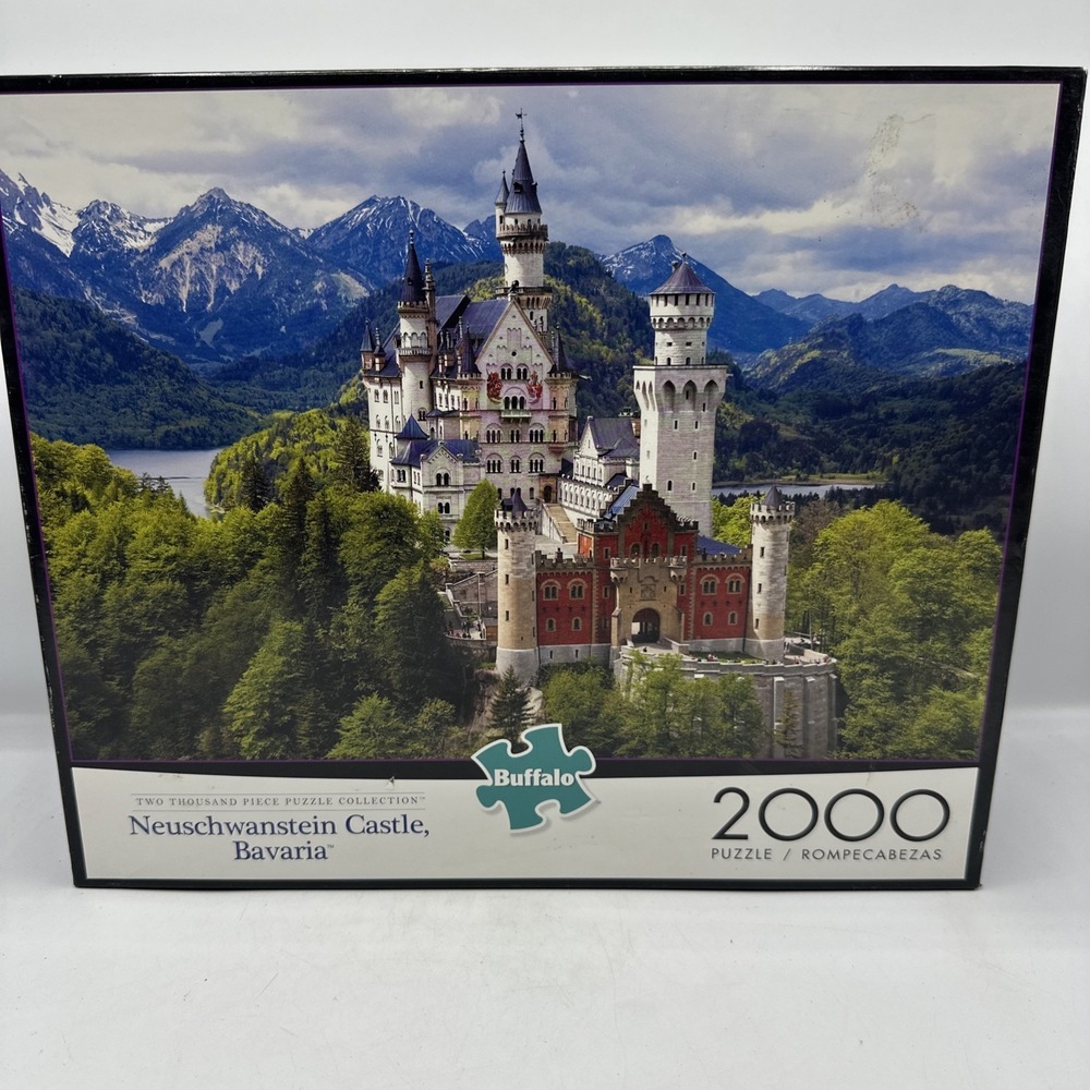 Neuschwanstein Castle Bavaria With Poster Used 2000 Pieces Buffalo